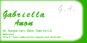 gabriella amon business card