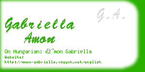 gabriella amon business card